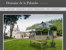 Tablet Screenshot of domaine-de-la-palombe.com
